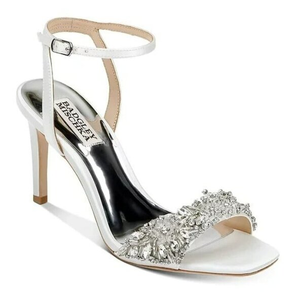 Badgley Mischka Women's Rider Ankle Strap High Heel Sandals Size 11 (MSRP $235) - Picture 1 of 10